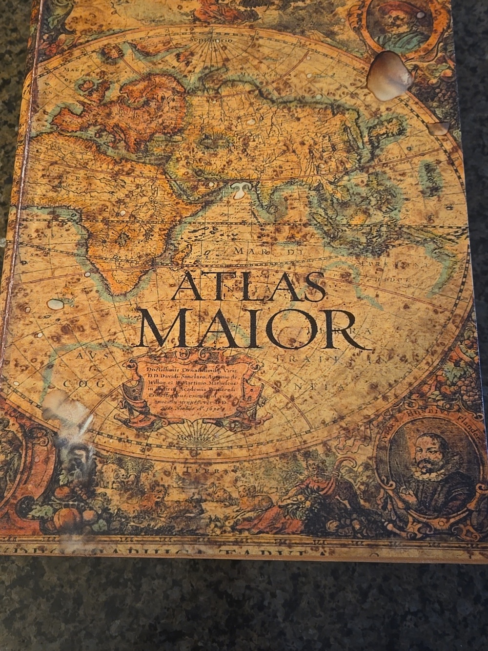 Atlas Maior book box for accent decoration or keepsaking
